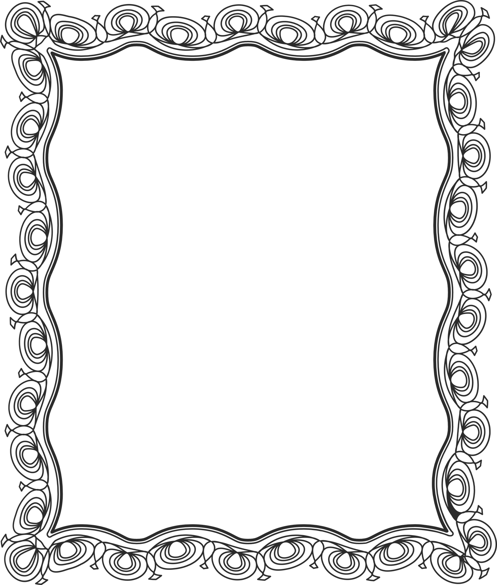 Vintage Ornate Portrait Frame